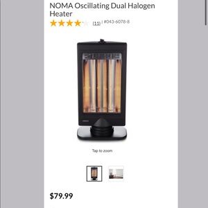 NOMA Oscillating Dual Halogen Heater